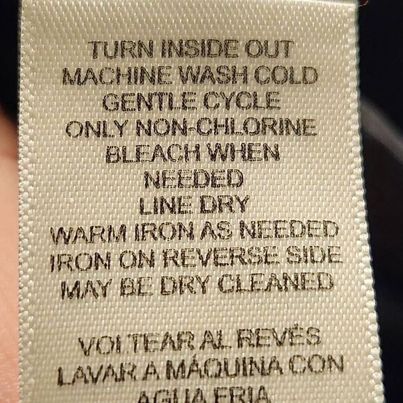 Chico's full zip vest black quilted sequin size 0 small 4 - Picture 7 of 7